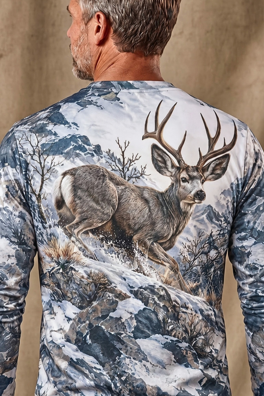 Performance Hunting Long Sleeve - Mule Deer Alpine Frost Ascent - ULS681K image 4