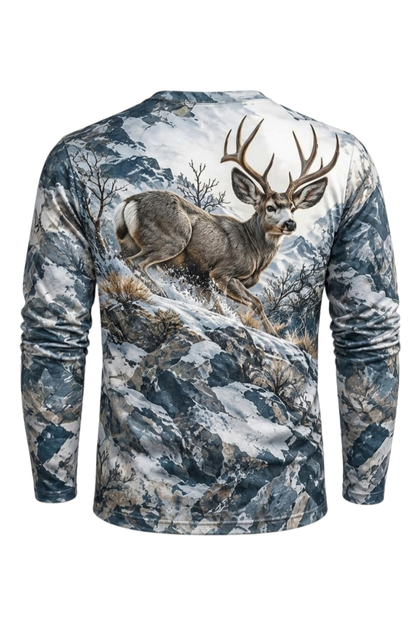 Performance Hunting Long Sleeve - Mule Deer Alpine Frost Ascent - ULS681K image 5