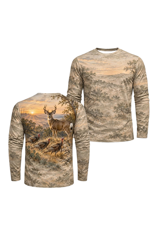 Performance Hunting Long Sleeve - Mule Deer Sunrise Ridge Patrol - ULS684K image 1