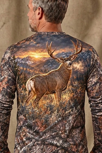 Performance Hunting Long Sleeve - Mule Deer Alpine Sunrise Monarch - ULS686K image 4