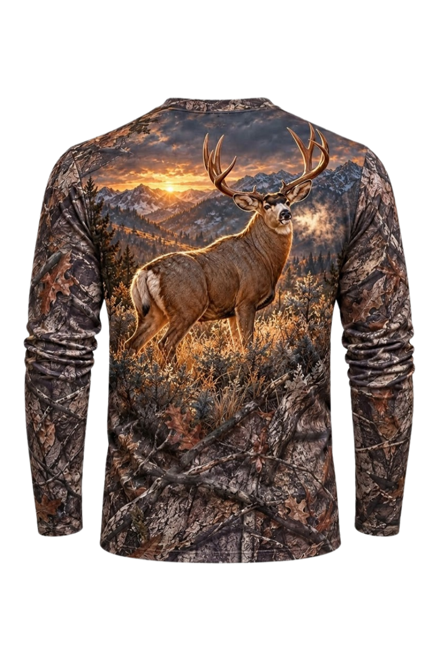 Performance Hunting Long Sleeve - Mule Deer Alpine Sunrise Monarch - ULS686K image 5