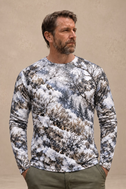 Performance Hunting Long Sleeve - Mule Deer Winter Timber Sentinel - ULS687K image 3