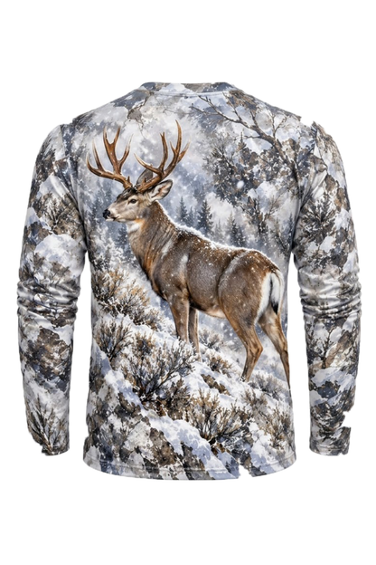 Performance Hunting Long Sleeve - Mule Deer Winter Timber Sentinel - ULS687K image 5