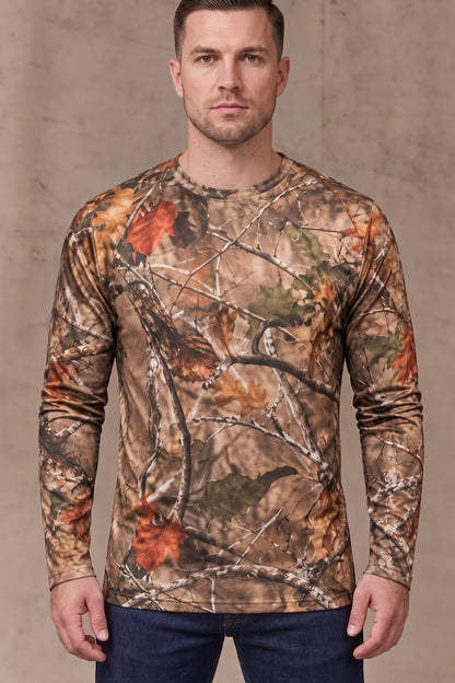 Performance Hunting Long Sleeve - Mule Deer Autumn Glow Stalker - ULS688K image 3
