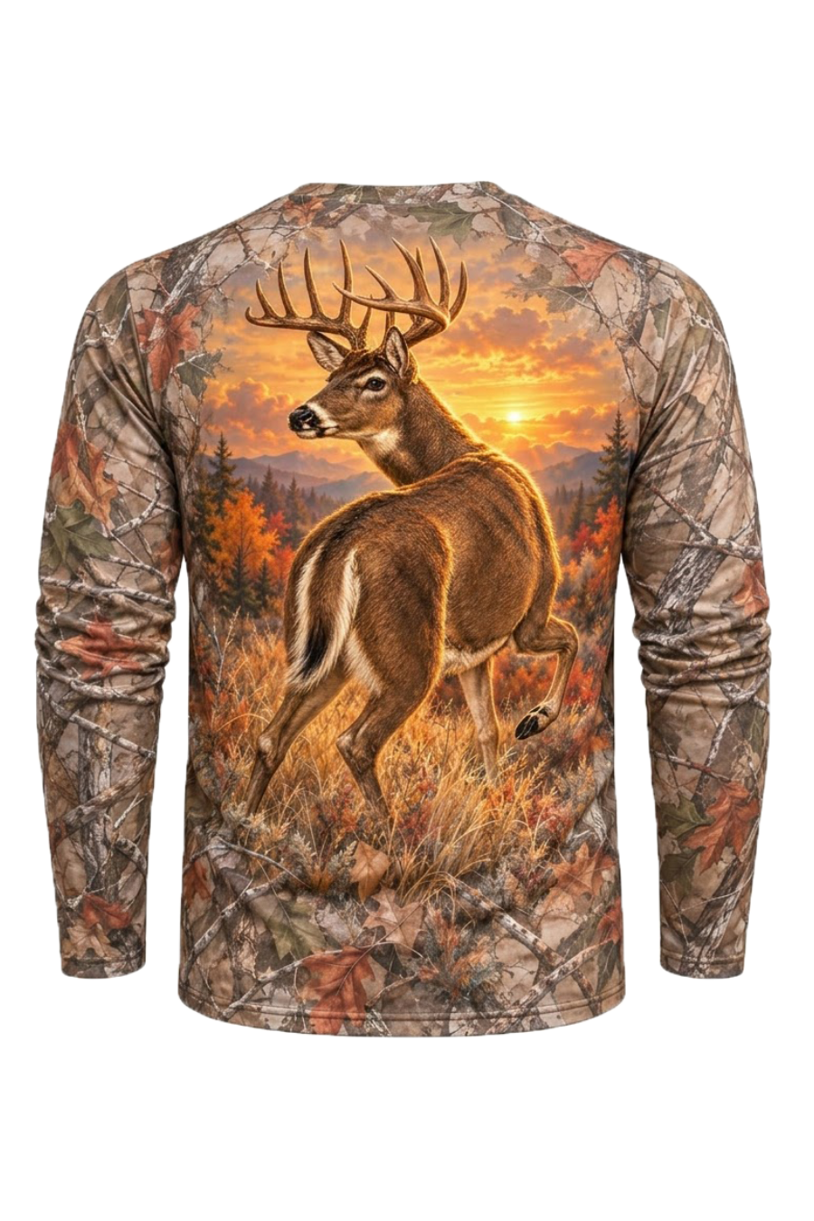 Performance Hunting Long Sleeve - Mule Deer Autumn Glow Stalker - ULS688K image 5