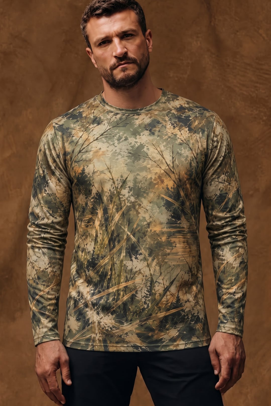 Performance Hunting Long Sleeve - Deer Sunset Marsh Splash - ULS690K image 3