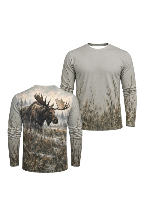 Performance Hunting Long Sleeve - Moose Misty Marsh Titan - ULS691K
