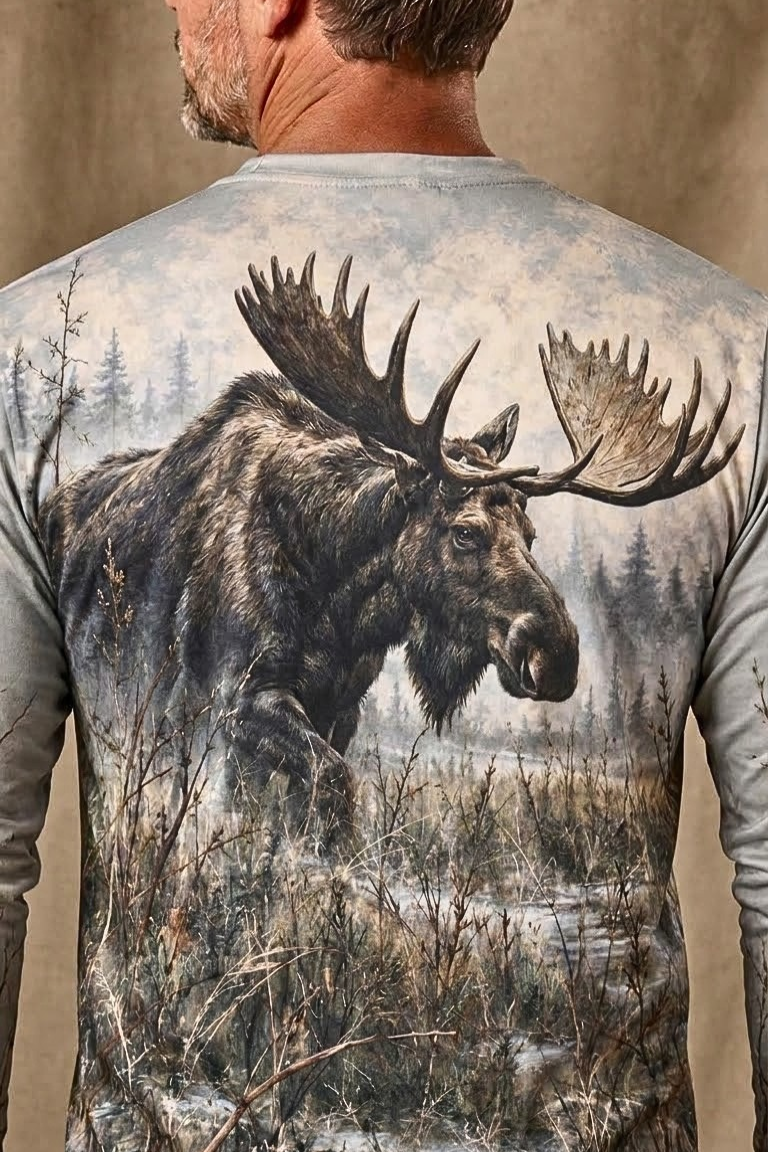 Performance Hunting Long Sleeve - Moose Misty Marsh Titan - ULS691K image 4