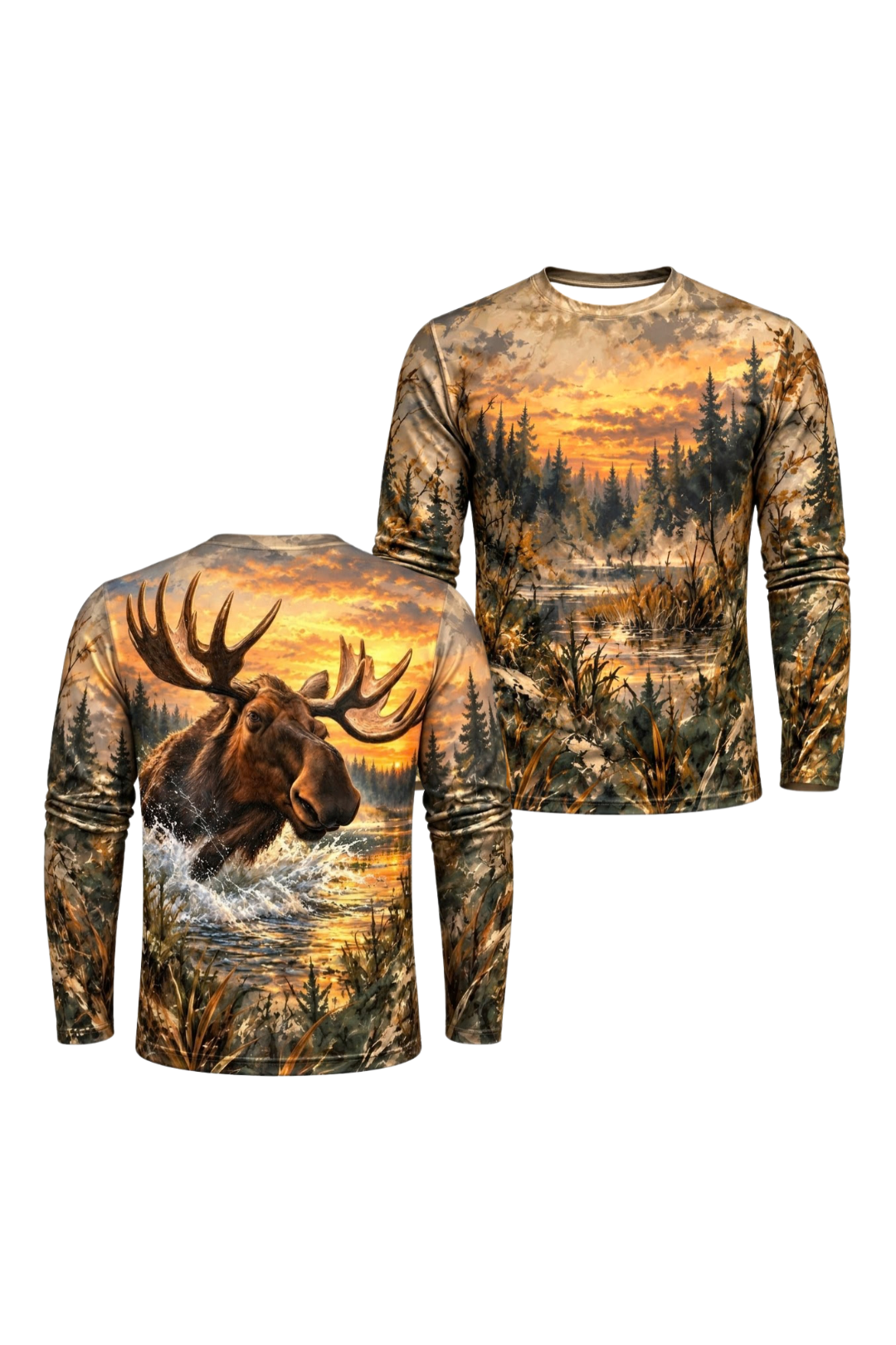 Performance Hunting Long Sleeve - Moose Golden River Surge - ULS692K image 1