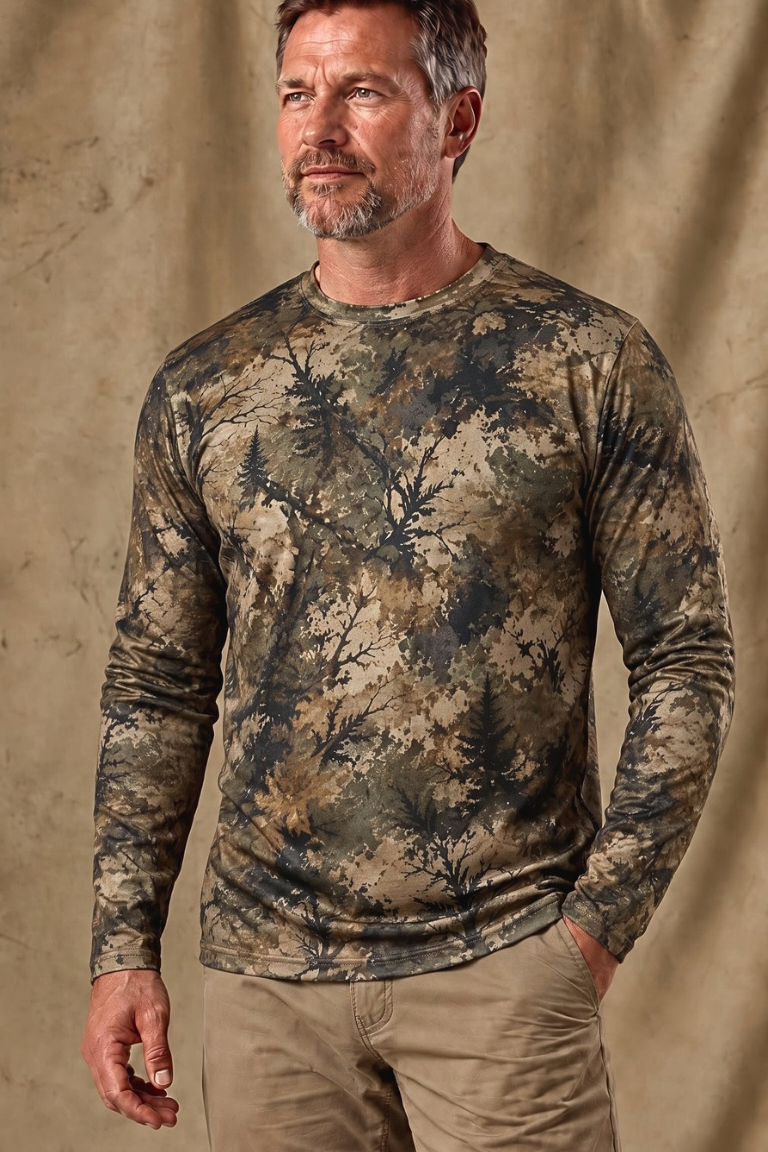 Performance Hunting Long Sleeve - Moose Sunset Basin Strider - ULS694K image 3