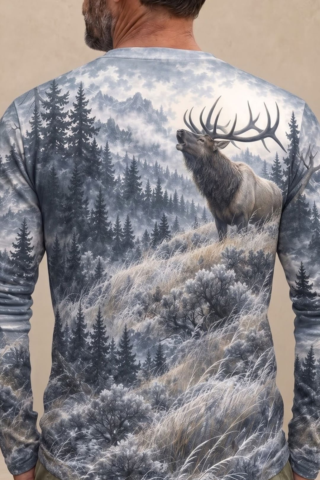 Performance Hunting Long Sleeve - Elk Mist Ridge Bugle - ULS695K image 4