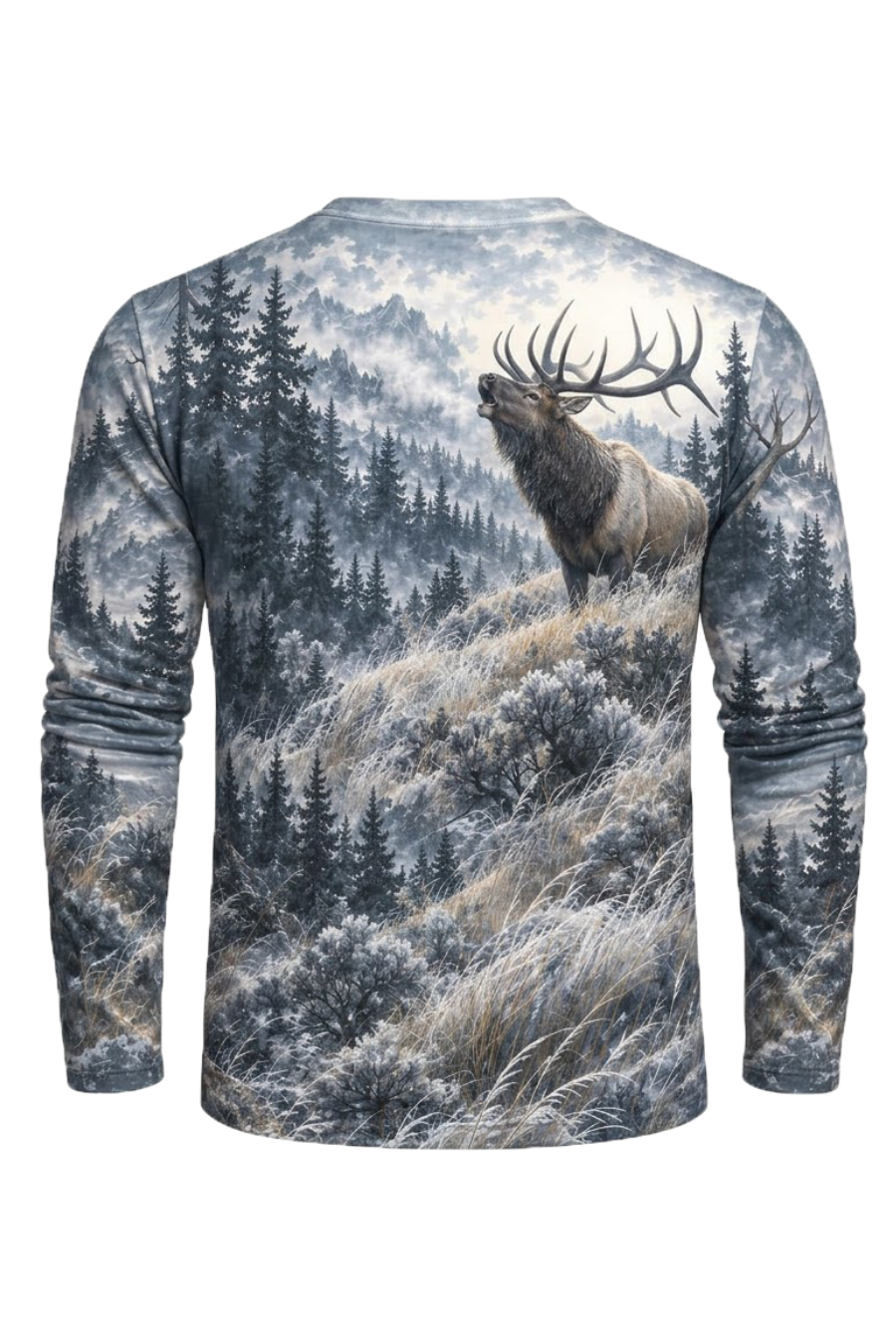 Performance Hunting Long Sleeve - Elk Mist Ridge Bugle - ULS695K image 5