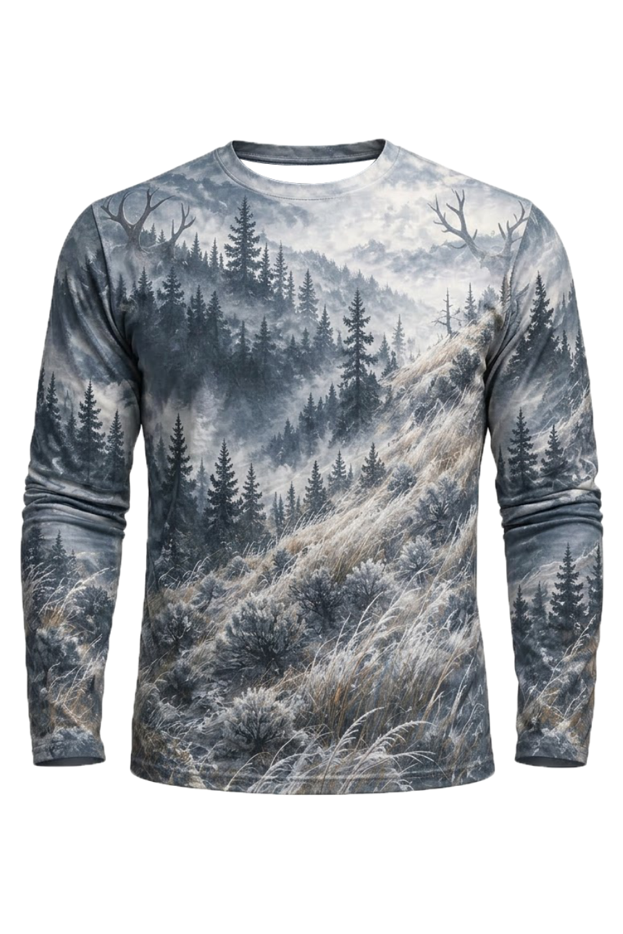 Performance Hunting Long Sleeve - Elk Mist Ridge Bugle - ULS695K image 6