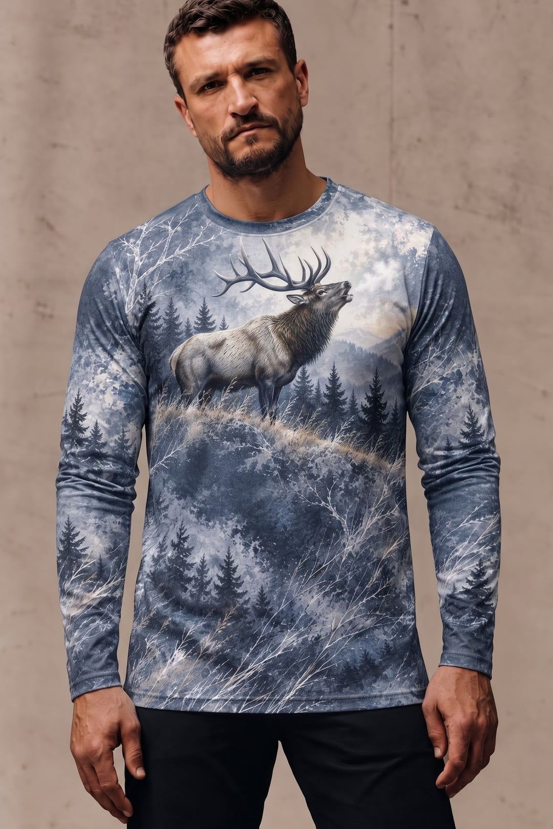 Performance Hunting Long Sleeve - Elk Frostbound Ridge Echo - ULS696K image 2