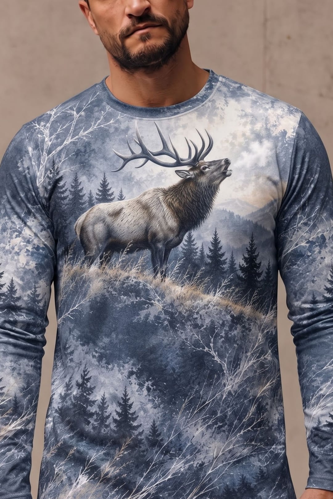 Performance Hunting Long Sleeve - Elk Frostbound Ridge Echo - ULS696K image 4