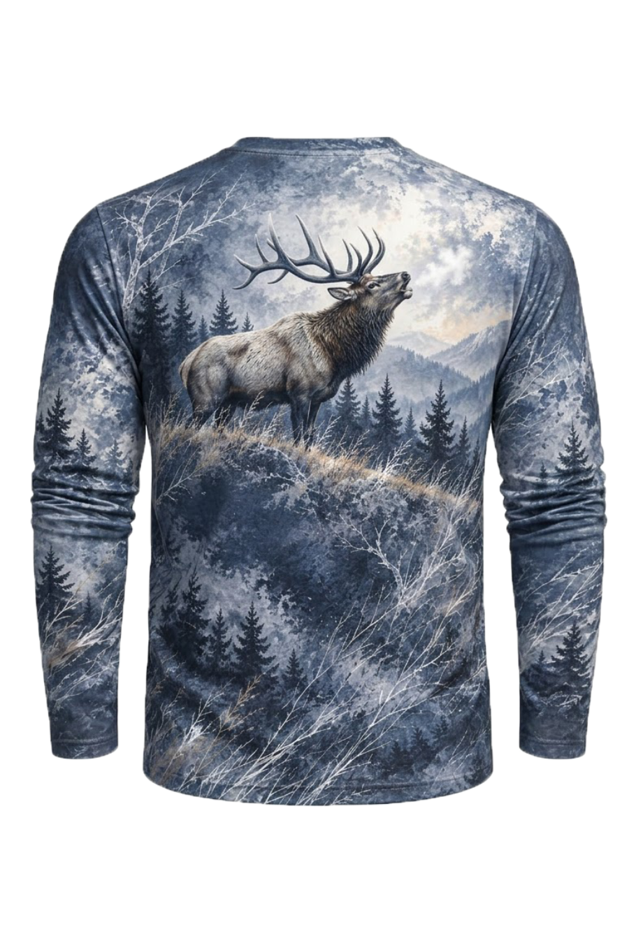 Performance Hunting Long Sleeve - Elk Frostbound Ridge Echo - ULS696K image 5