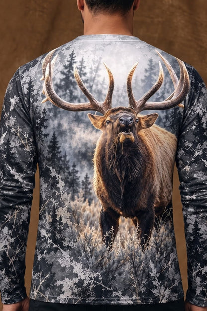 Performance Hunting Long Sleeve - Elk Charcoal Timber Monarch - ULS697K image 4