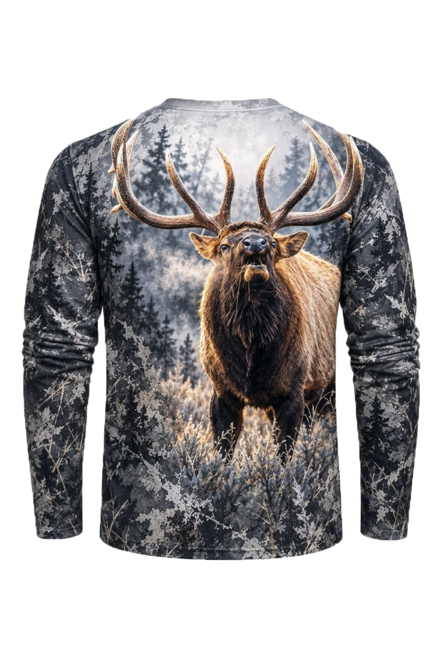 Performance Hunting Long Sleeve - Elk Charcoal Timber Monarch - ULS697K image 5
