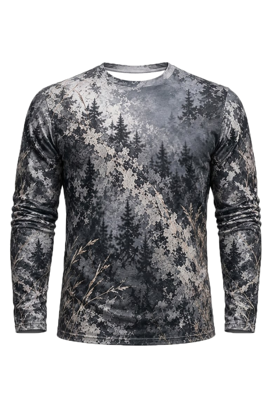 Performance Hunting Long Sleeve - Elk Charcoal Timber Monarch - ULS697K image 6