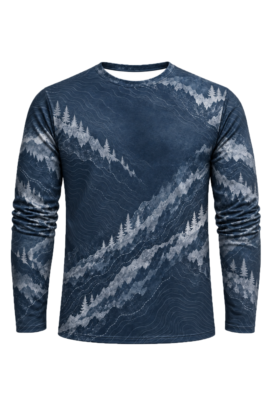 Performance Hunting Long Sleeve - Elk Topo Ridge Ascent - ULS698K image 6