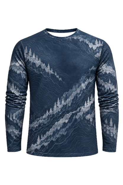 Performance Hunting Long Sleeve - Elk Topo Ridge Ascent - ULS698K image 6