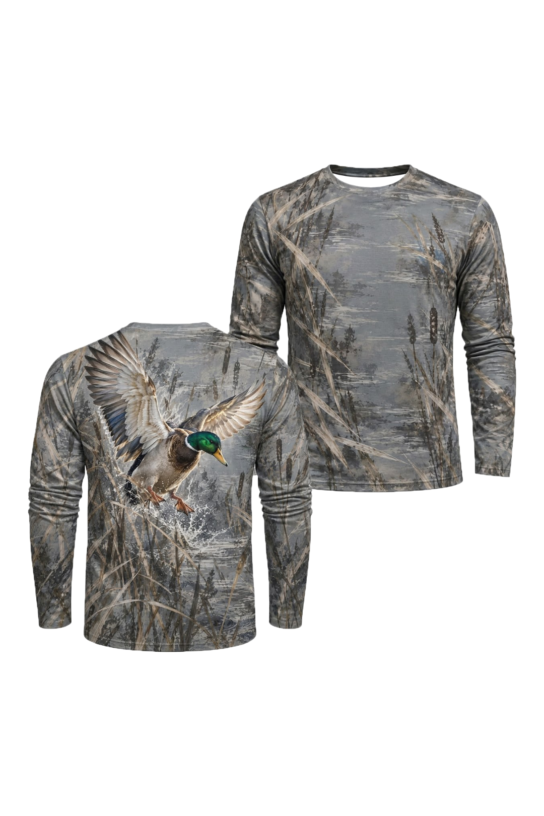 Performance Hunting Long Sleeve - Mallard Mist Reed Splash - ULS699K image 1