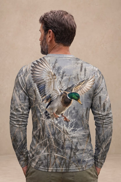 Performance Hunting Long Sleeve - Mallard Mist Reed Splash - ULS699K image 2