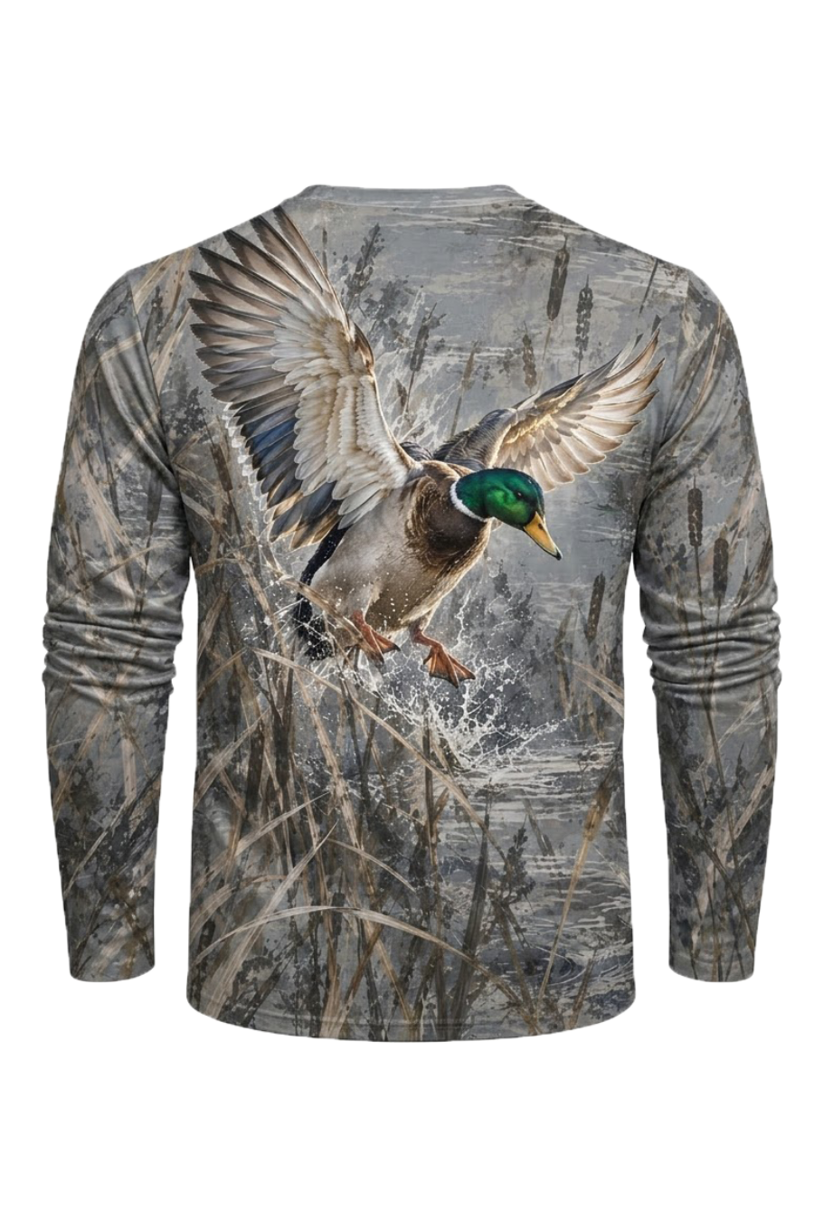 Performance Hunting Long Sleeve - Mallard Mist Reed Splash - ULS699K image 5