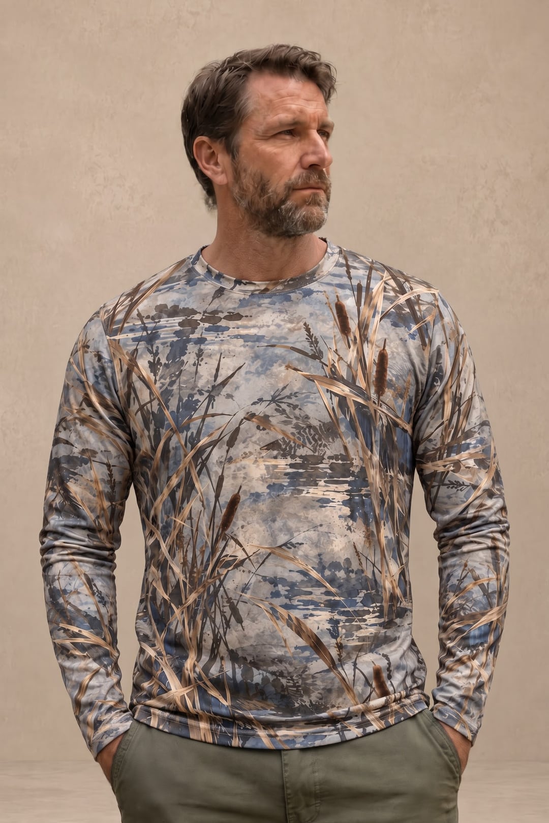 Performance Hunting Long Sleeve - Mallard Golden Marsh Flight - ULS700K image 3