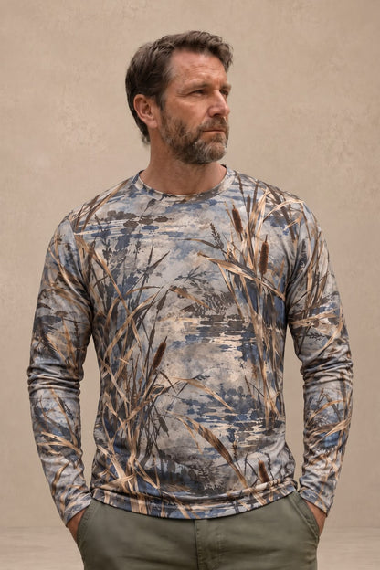 Performance Hunting Long Sleeve - Mallard Golden Marsh Flight - ULS700K image 3