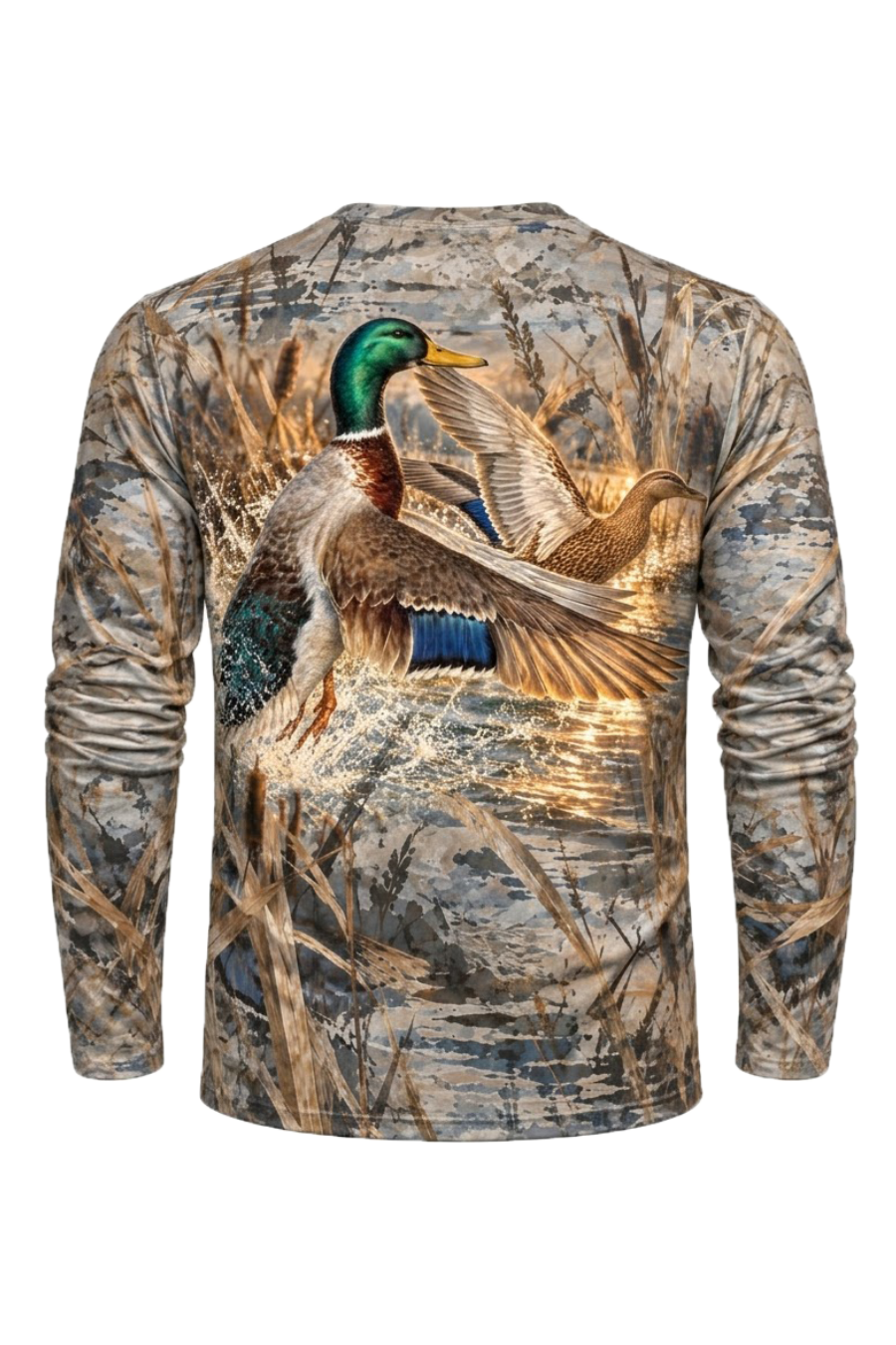 Performance Hunting Long Sleeve - Mallard Golden Marsh Flight - ULS700K image 5