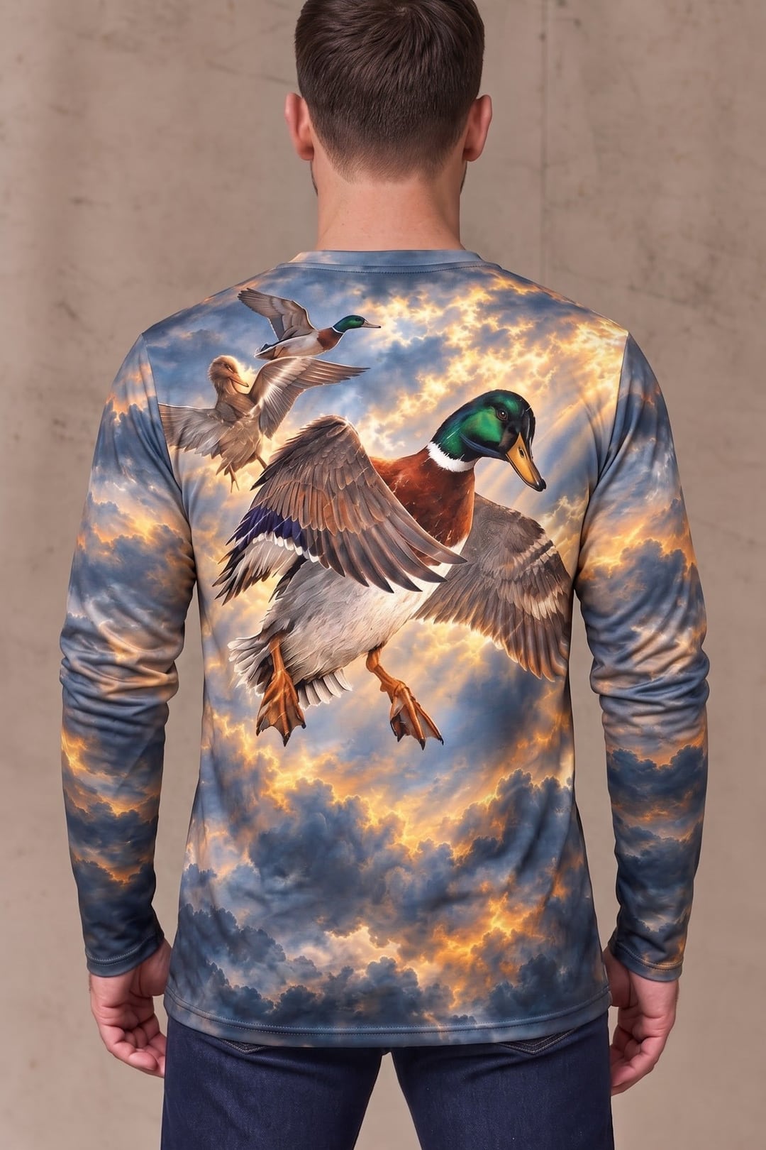 Performance Hunting Long Sleeve - Mallard Golden Sky Soar - ULS701K image 2
