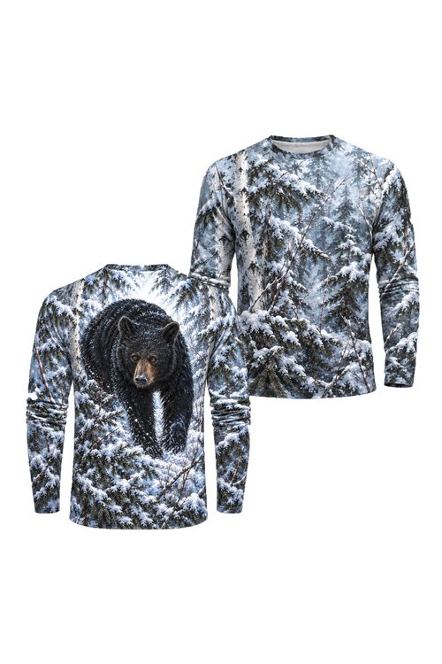 Performance Hunting Long Sleeve - Frost Birch Black Bear - ULS703K image 1