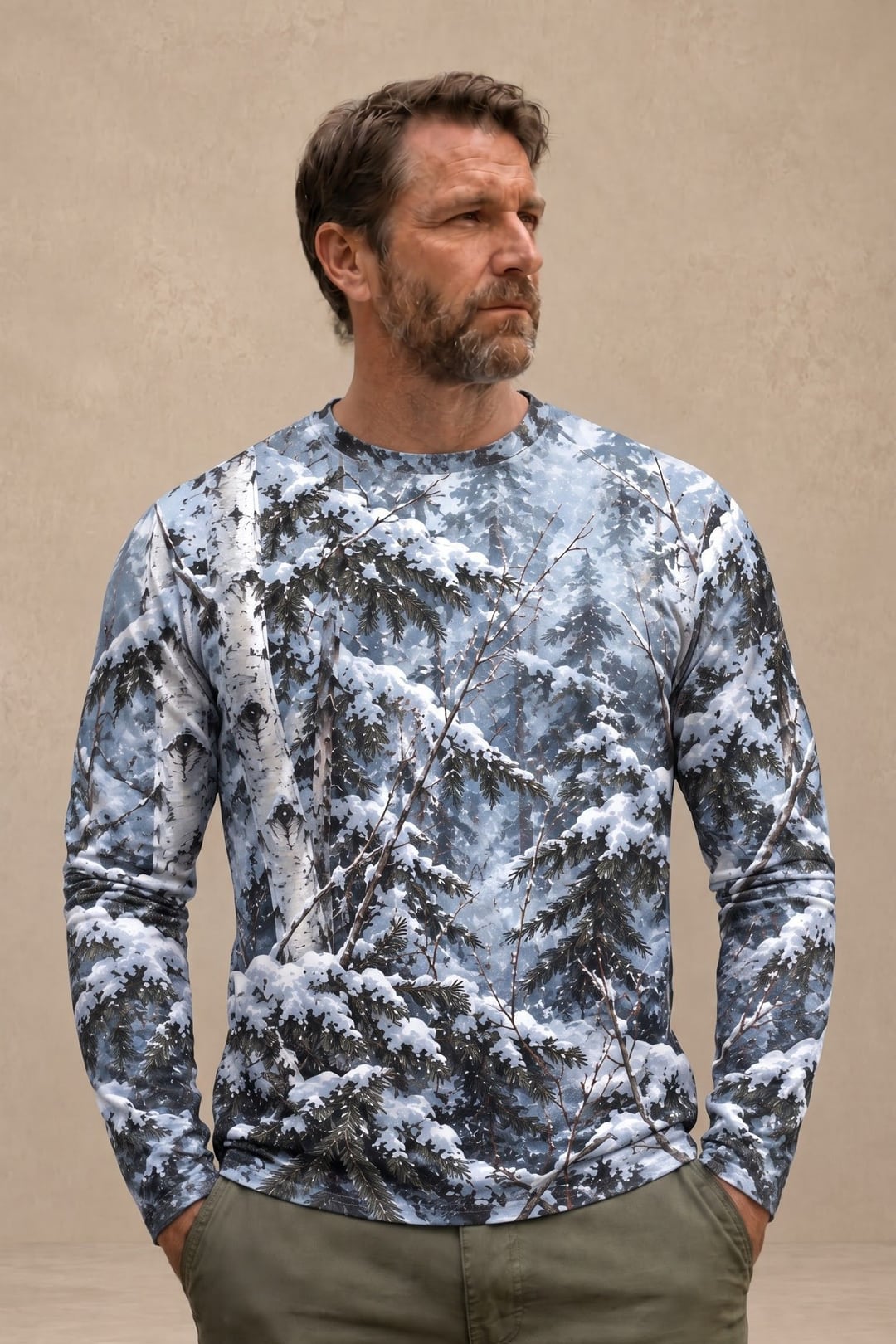 Performance Hunting Long Sleeve - Frost Birch Black Bear - ULS703K image 3
