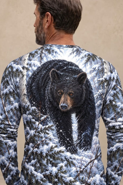 Performance Hunting Long Sleeve - Frost Birch Black Bear - ULS703K image 4