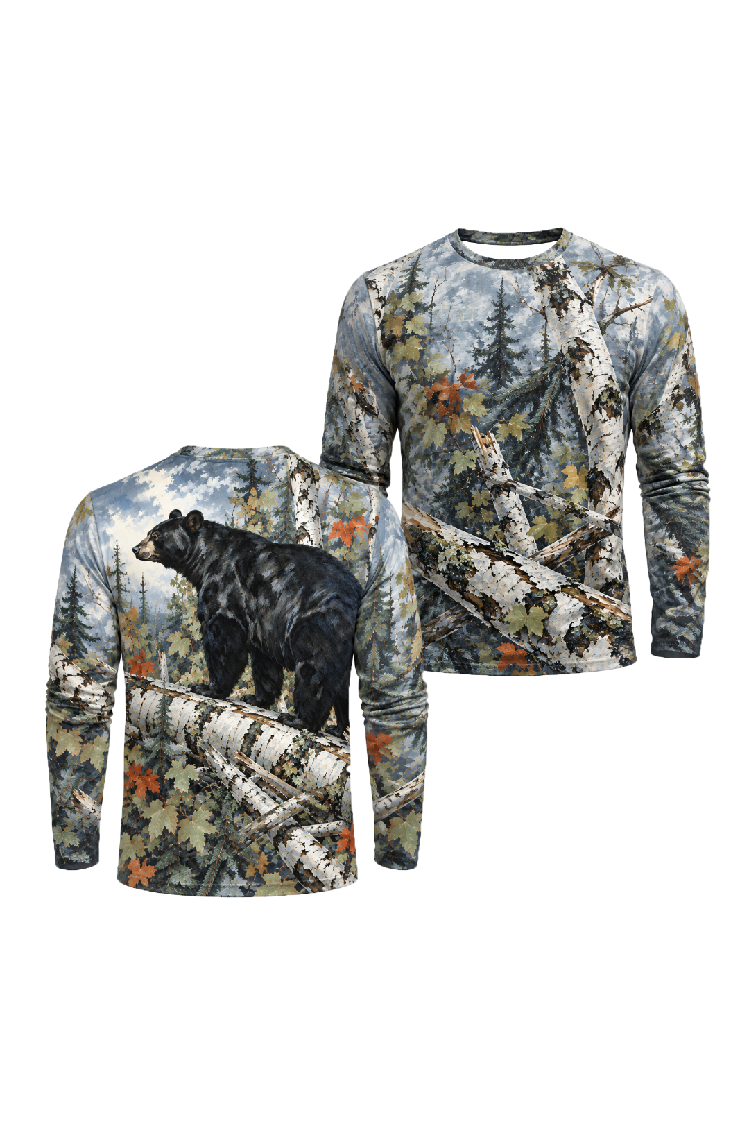 Performance Hunting Long Sleeve - Autumn Birch Black Bear - ULS704K image 1