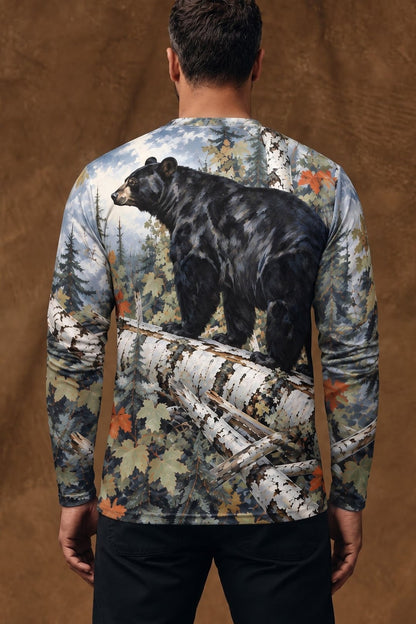 Performance Hunting Long Sleeve - Autumn Birch Black Bear - ULS704K image 2