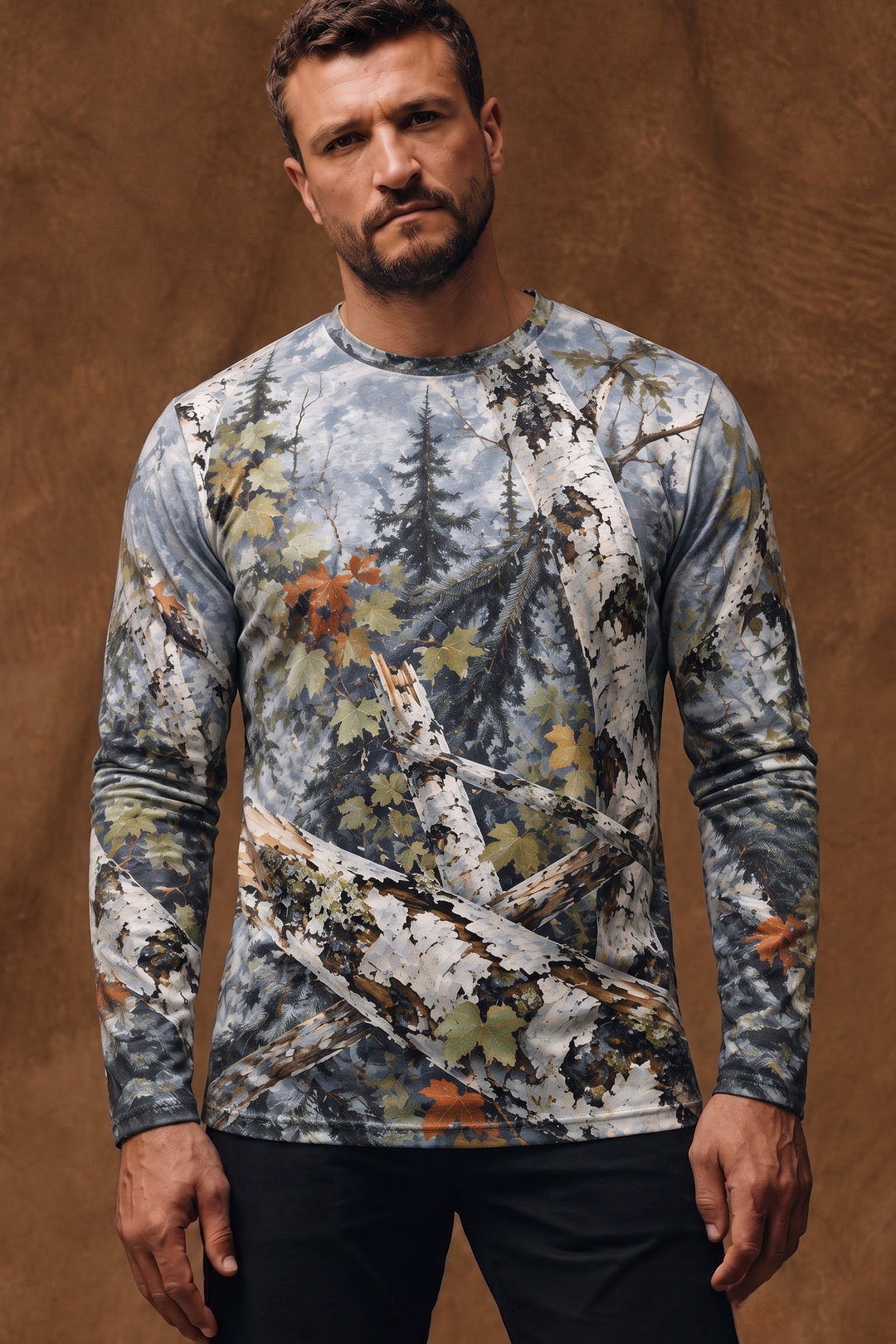 Performance Hunting Long Sleeve - Autumn Birch Black Bear - ULS704K image 3