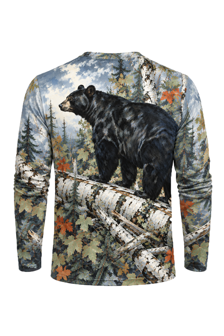 Performance Hunting Long Sleeve - Autumn Birch Black Bear - ULS704K image 5