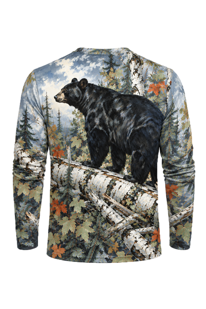 Performance Hunting Long Sleeve - Autumn Birch Black Bear - ULS704K image 5