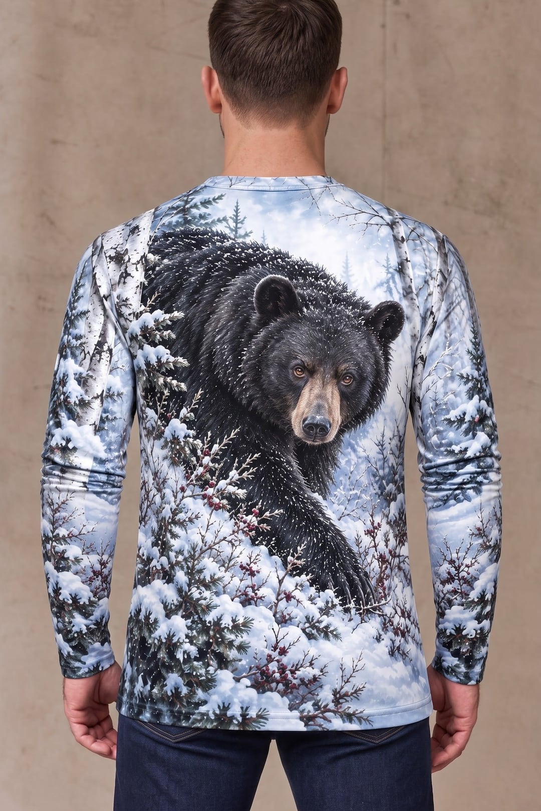 Performance Hunting Long Sleeve - Frost Timber Black Bear - ULS705K image 2