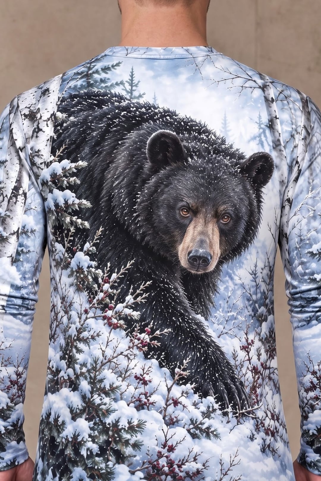 Performance Hunting Long Sleeve - Frost Timber Black Bear - ULS705K image 4