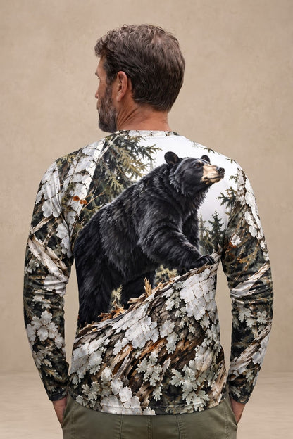 Performance Hunting Long Sleeve - Birch Bark Black Bear Climb - ULS706K image 2
