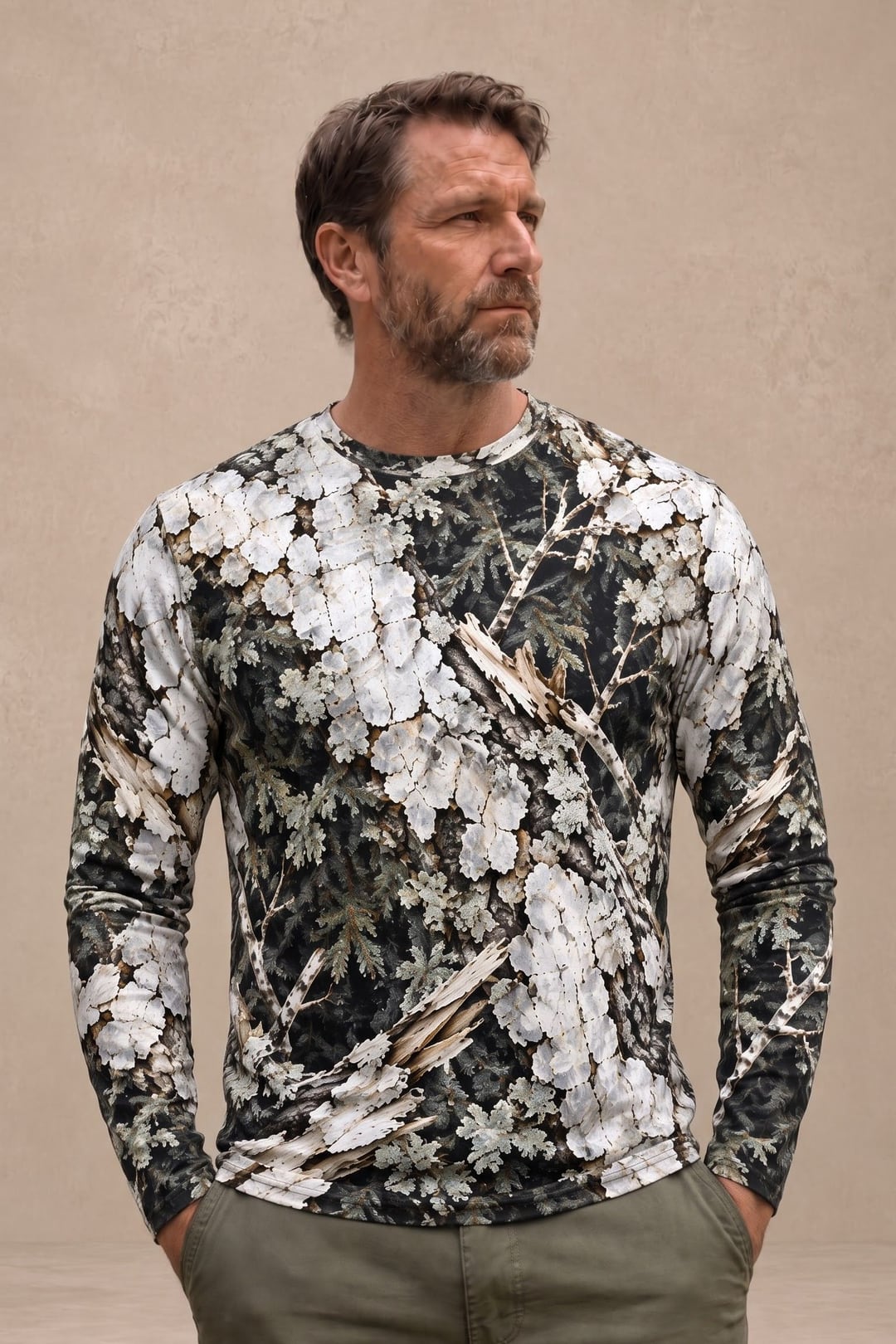 Performance Hunting Long Sleeve - Birch Bark Black Bear Climb - ULS706K image 3