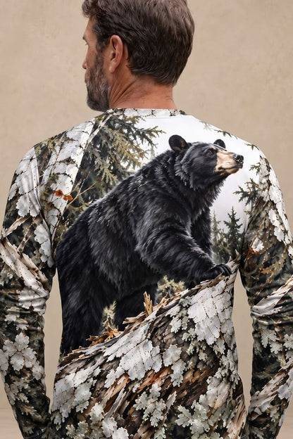 Performance Hunting Long Sleeve - Birch Bark Black Bear Climb - ULS706K image 4