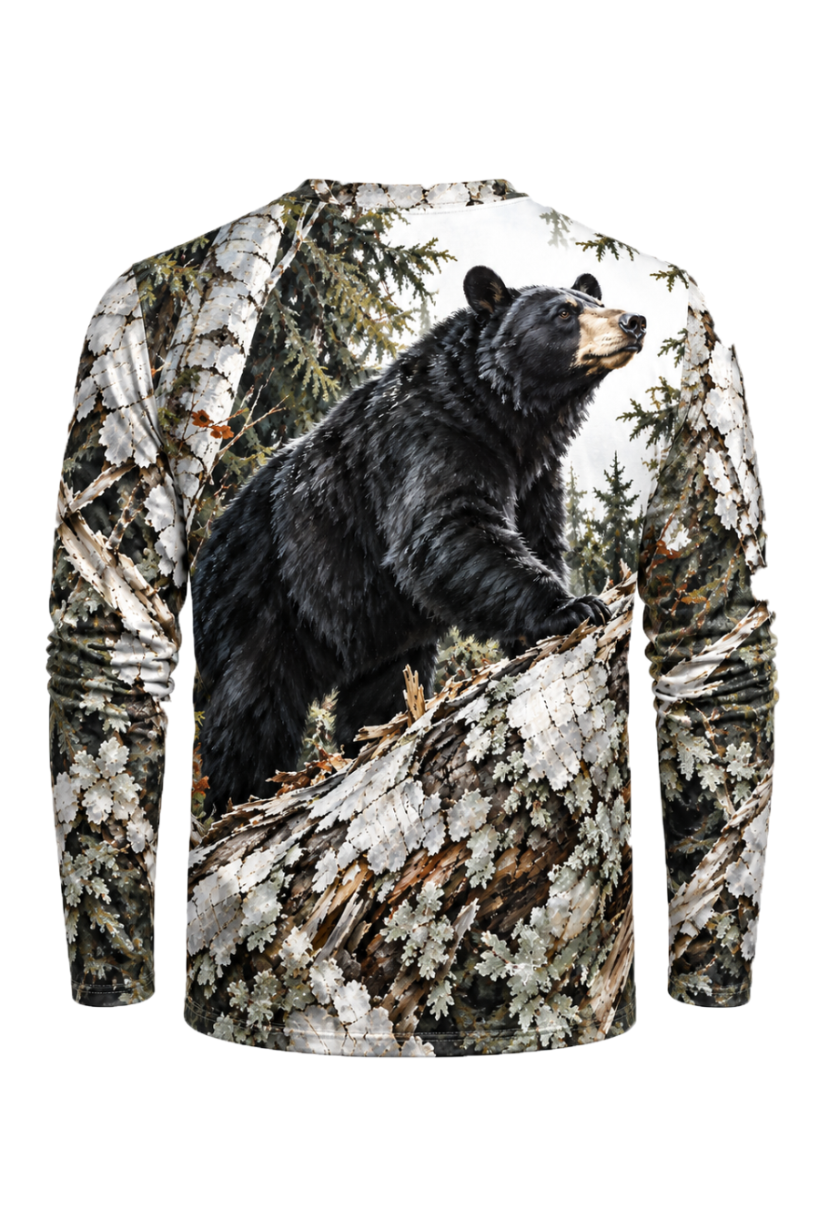 Performance Hunting Long Sleeve - Birch Bark Black Bear Climb - ULS706K image 5