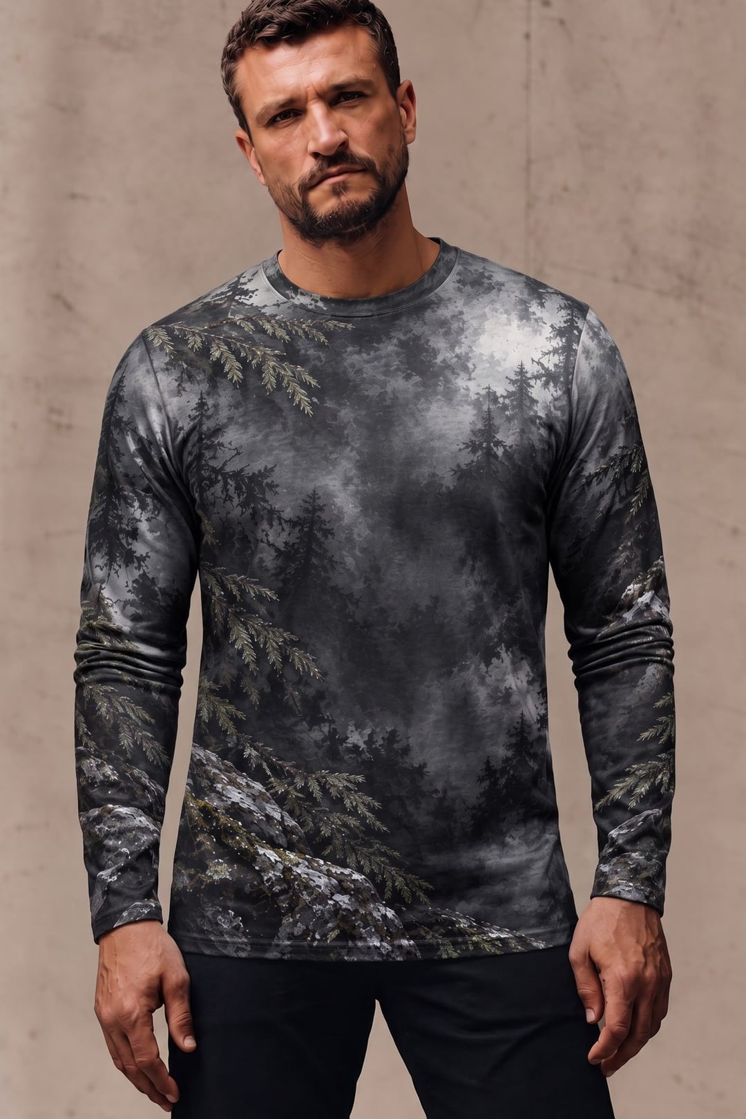 Performance Hunting Long Sleeve - Misty Ridge Black Bear Guardian - ULS707K image 3