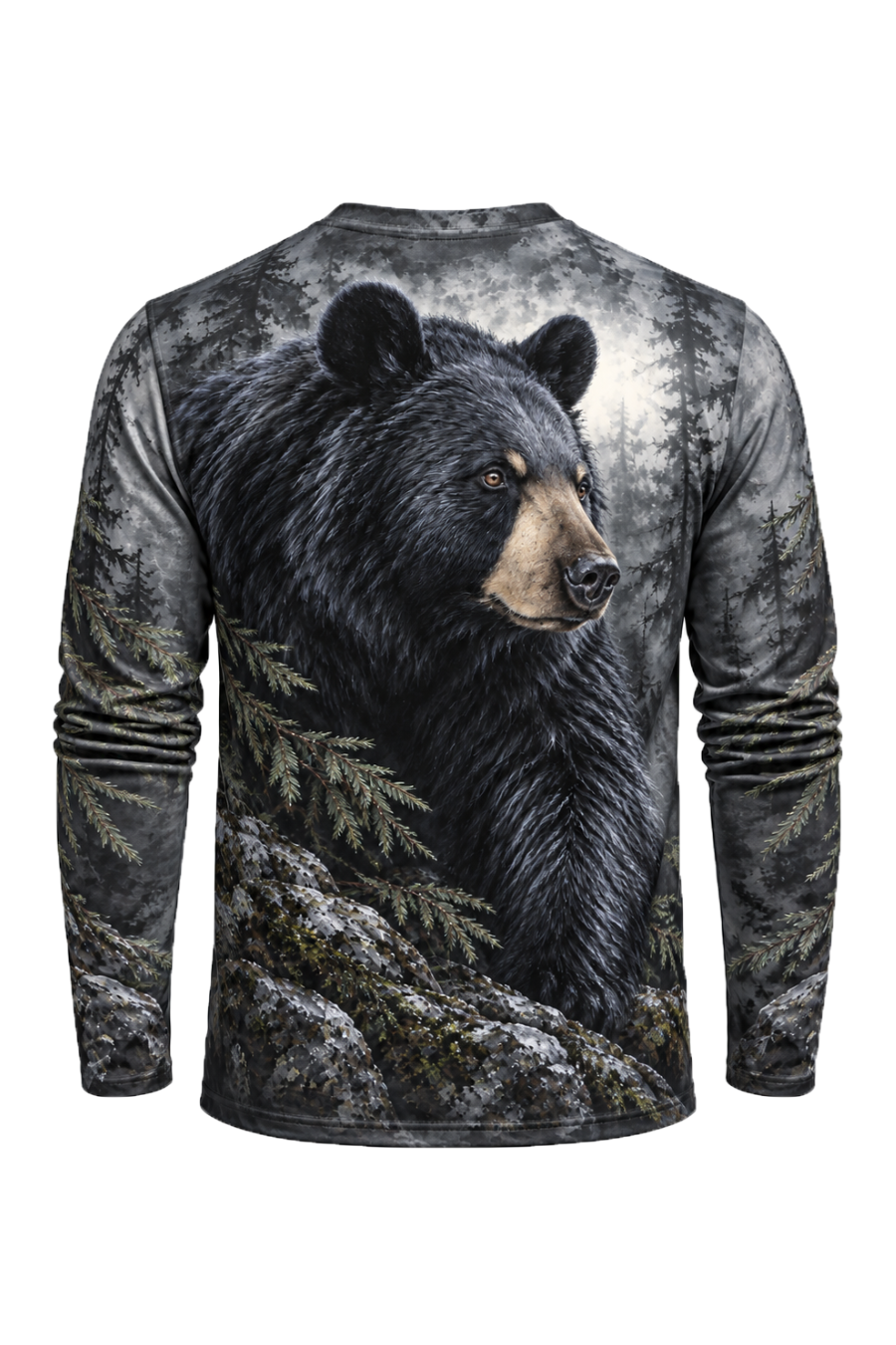 Performance Hunting Long Sleeve - Misty Ridge Black Bear Guardian - ULS707K image 5
