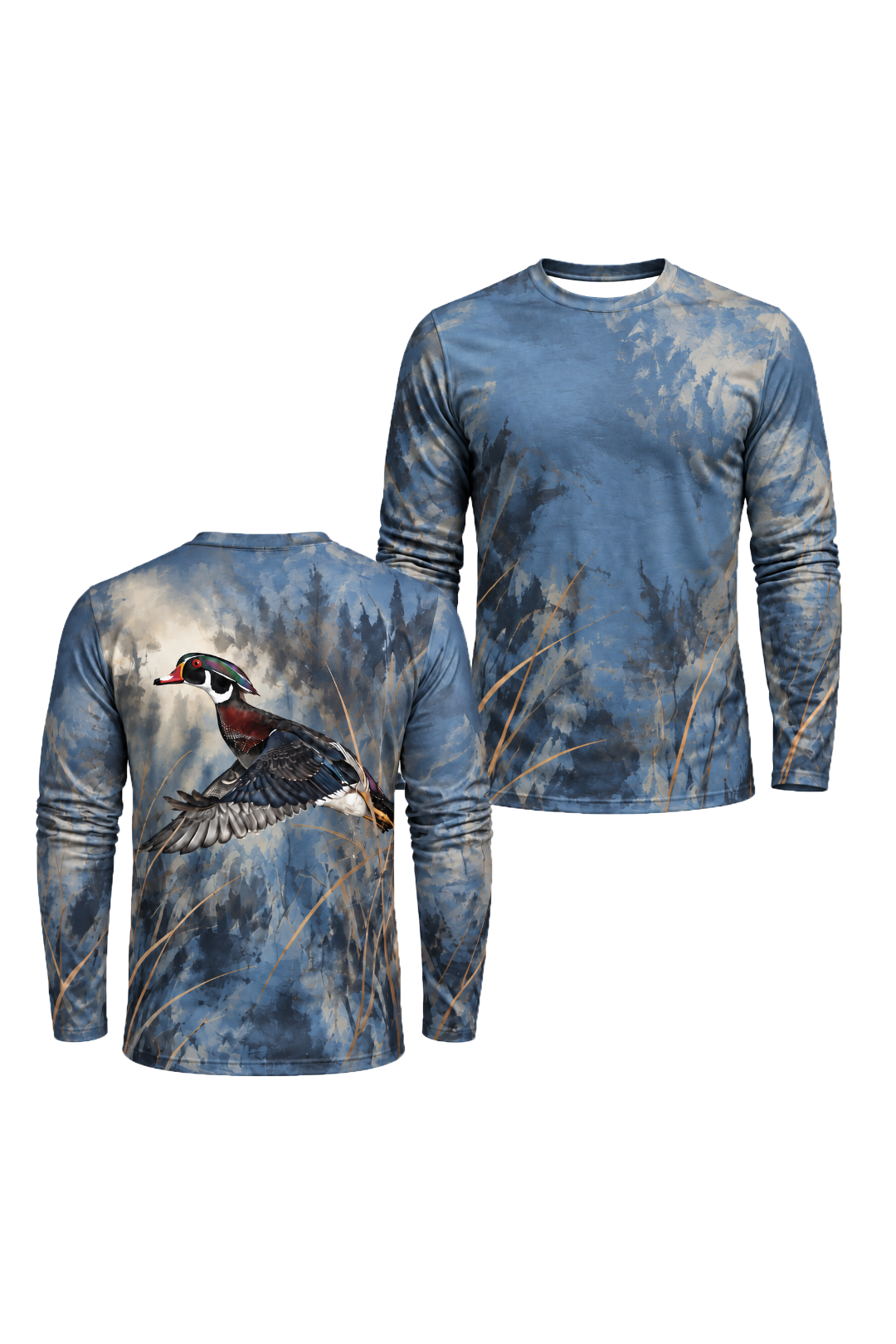 Performance Hunting Long Sleeve - Wood Duck Blue Marsh Glide - ULS710K image 1