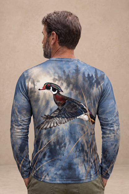 Performance Hunting Long Sleeve - Wood Duck Blue Marsh Glide - ULS710K image 2